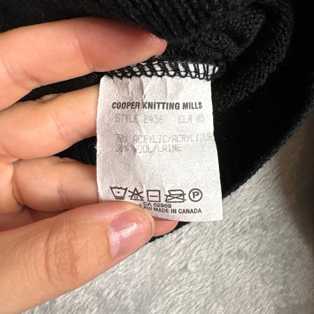 Vintage Cooper Knitting Mills Sweater Large Wool Blend Knit Fisherman Cozy - Picture 4 of 5